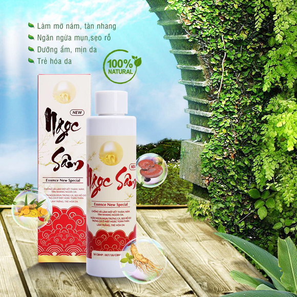 Đông y ngọc sâm, Mỹ phẩm Ngọc Sâm, Trị mụn bằng đông y