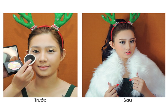 BB Thanh Vân, Học trang điểm, Trang điểm mùa noel