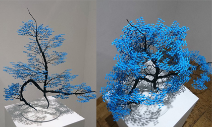 View - Bất ngờ trước những tác phẩm nghệ thuật tạo cây từ 3000 con hạc giấy gấp tay nhỏ