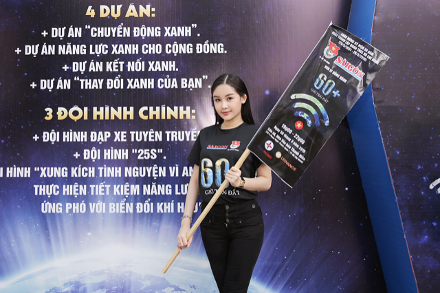 Lê Âu Ngân Anh, Lê Âu Ngân Anh tham gia giờ trái đất, Lê Âu Ngân Anh sau đăng quang