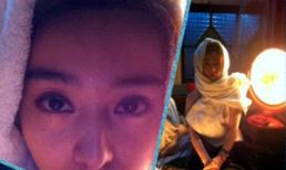 Dân mạng sốc vì Phạm Băng Băng ngồi giường trùm khăn tắm