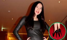 Chung Thục Quyên diện giày 40 triệu đồng 