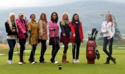 Người đẹp HH thế giới 2011 chơi golf và thăm lâu đài cổ