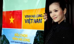 Lý Nhã Kỳ chăm chỉ vận động bầu chọn cho Vịnh Hạ Long!