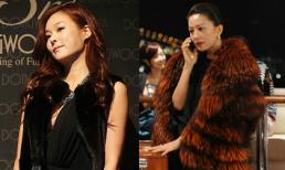 'Sao' Hàn 'cuồng' thời trang lông thú  