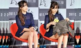 Jang Na Ra, Song Hye Kyo khổ sở che chân, giữ váy