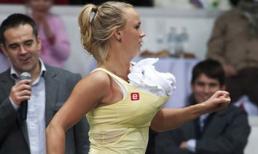 Khoảnh khắc hài hước của tay vợt Wozniacki