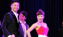 Khánh Thi nhảy rất sung trong liveshow Đức Tuấn