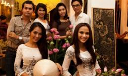 Diễm Hương tươi tắn bên hoa sen