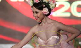 Linh Nga gặp 'sự cố' với váy quây