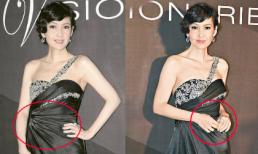 Châu Huệ Mẫn lộ eo phình to