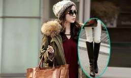 Kết hợp quần bó và boot năng động ngày đông