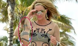 Cựu HH bikini Mỹ mặc váy "có như không"