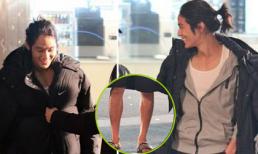 Kim Bum mặc quần cộc, đi dép lê dưới thời tiết 0 độ C