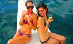 Thí sinh HH Trái đất tinh nghịch bên bờ biển