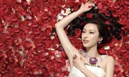 Trương Lệ sang trọng cùng đá quý