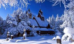 Bức tranh thiên nhiên về tuyết đẹp lung linh!