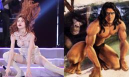 "CƯỜI NÓNG" 10h10: Hà Hồ "bốc lửa" như Tarzan (P8)