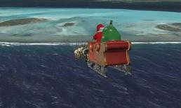 Công bố hình ảnh đường đi của ông già NOEL bằng vệ tinh