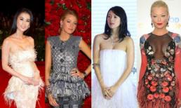 Cập nhật xu hướng váy lông vũ của sao