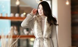 Áo khoác cổ lông sang trọng mà vẫn trẻ trung