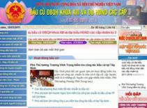 Ra mắt trang web chuyên biệt phục vụ bầu cử