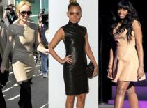 Thời trang váy da của Sao Hollywood