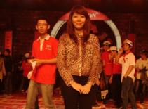 MC Diệp Chi "vác" bụng bầu lên truyền hình