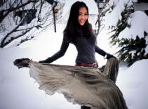 Đoan Trang diện váy mỏng dưới trời - 25 độ