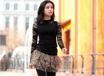 Chọn chân váy hoa xinh xinh cho ngày lạnh