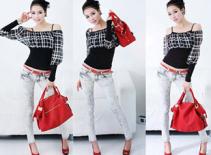 Sành điệu cùng jeans sáng màu