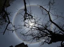 Vầng hào quang mặt trời xuất hiện ở Trung Quốc