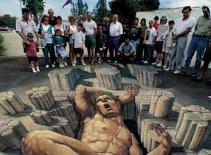 Tranh nổi đường phố của Kurt Wenner