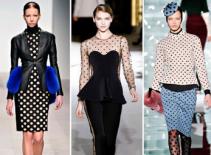 Thời trang vintage với họa tiết chấm bi