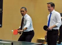 Xem Tổng thống Obama thi đấu bóng bàn