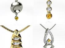 Vẻ đẹp mê hoặc từ mặt dây chuyền đá quý  