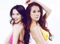 Ngọc Trinh, Thái Hà đọ dáng với bikini