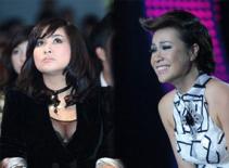 Thanh Lam dắt tay Uyên Linh lên sân khấu