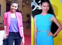 Trang phục color block của sao Việt 