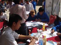Thanh niên Thanh Hóa háo hức ngày hội việc làm 2011