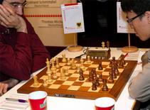 Lê Quang Liêm hòa với kỳ thủ dẫn đầu tại giải Dortmund