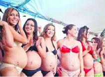 Các bà bầu thi sắc đẹp