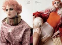 Phong cách thời trang cổ đển của Lara Stone 