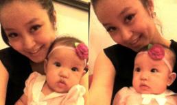 Hotgirl Mi Vân rạng ngời bên con gái yêu