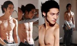 Bụng 6 múi hoàn hảo của Kim Bum