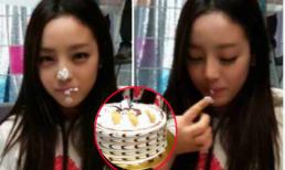 Goo Hara nhắng nhít bên bánh kem mừng sinh nhật