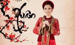 Lâm Na Anh hóa thiếu nữ xưa dịu dàng bức tranh xuân