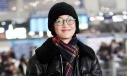 Châu Tấn "xuống tóc" và để mặt mộc ở sân bay