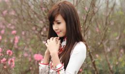 'Nữ hiệp' Midu rực rỡ giữa vườn đào