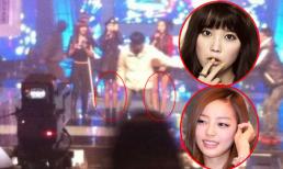 IU và Goo Hara (KARA) để lộ đôi chân gầy như "que tăm"